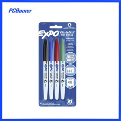 Expo Whiteboard Marker Wet Erase Pk4