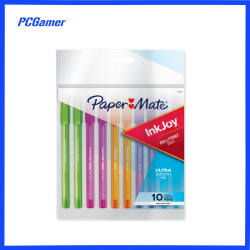 PaperMate(10 Pack) Ink Joy MULTI-COLOUR Medium Point BALLPOINT PEN Biro