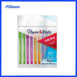 PAPER MATE (10 Pack) Ink Joy MULTI-COLOUR Medium Point BALLPOINT PEN Biro