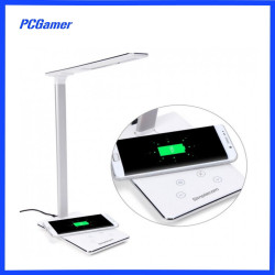 Simplecom EL818 Dimmable LED Desk Lamp with Wireless Charging Base