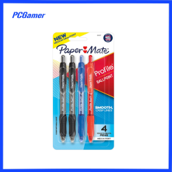 PaperMate Profile Ball Point 1.0mm Retract Pk4