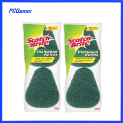 4x Scotch-Brite Dishwand Heavy Duty Sponge Refills Replacement Head