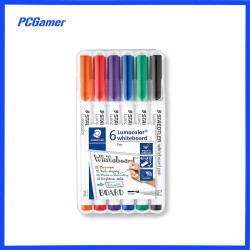 Staedtler LumoColour Whiteboard Markers  6  Assorted Colours