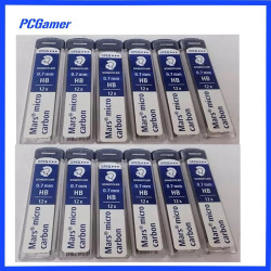 Staedtler 250 HB 0.7mm Mars Micro Carbon Mechanical Pencil Lead 25007HB x 12