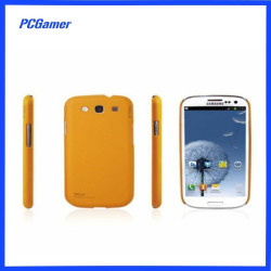 Galaxy S3 Soft Coated Case Cover Skin for Samsung Yellow