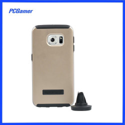 Galaxy S6 Edge Ultra-Slim Metallic Finish Case With Detachable Car Mount
