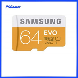 Samsung EVO 64GB 48MB/s MicroSDXC UHS-I Class 10 Card W/Adapter