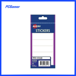 Avery White Multi-Purpose Stickers Rectangle 19x76mm 30 Pack 932029