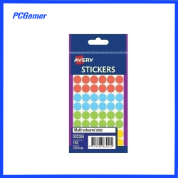 Avery Assorted Dot Multi-Purpose Stickers Round 12mm 162 Pack 932294