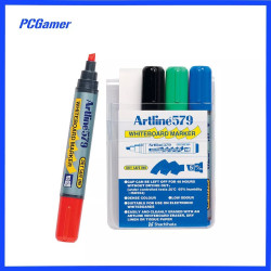 4 x ASSORTED Artline 579 Whiteboard Markers