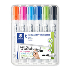 STAEDTLER Lumocolor Whiteboard Marker 6 Bright Color 2mm Bullet Point 351