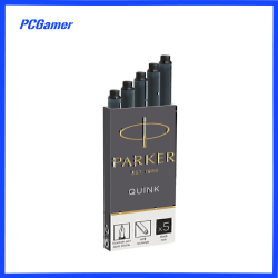 1950402 Parker Quink Fountain Pen Refill Cartridges BLACK x 5