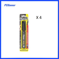 Sharpie Pro Chisel Black Box of 4 Black